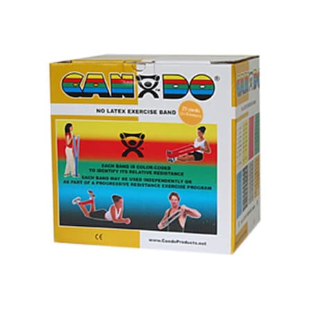 Cando International Latex Free Exercise Band, 25 yards Rolls - Set of 5 CanDo-10-5638